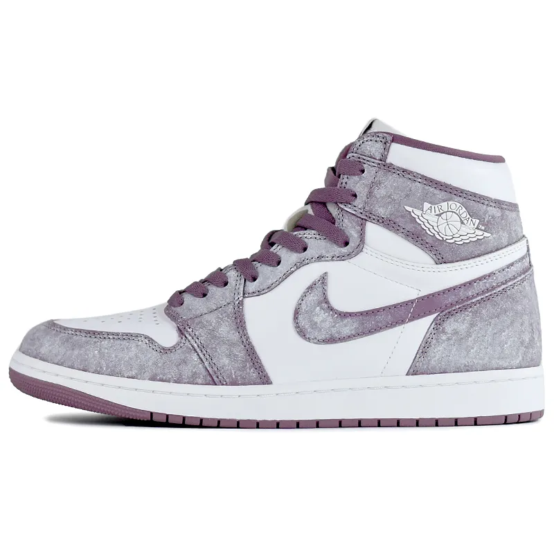 Jordan Air Jordan 1 High top Vintage Basketball Shoes Unisex Classical Style Purple