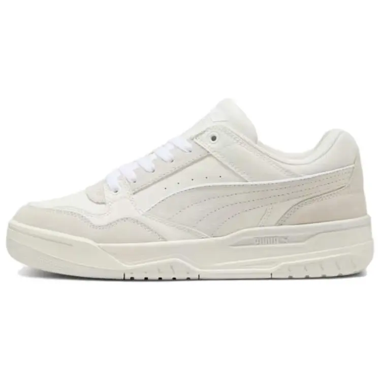 PUMA REBOUND Cow Leather, Textile Comfortable Low top Skateboard Shoes Unisex Beige