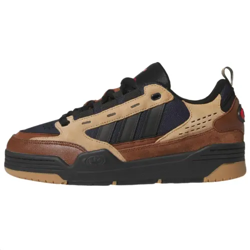 Adidas Originals Adi2000 Slip Resistant Abrasion Resistant Low top Skateboard Shoes Unisex Brown Black