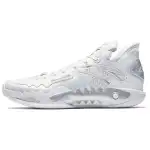 Anta Shock Wave 5 Low top Midfoot Carbon Plate Basketball Shoes Men's Silver White