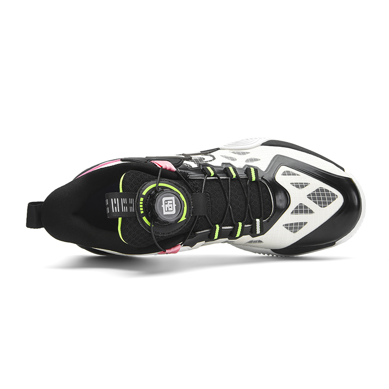 IVERSON Campaign 1 Slip Resistant Abrasion Resistant Low top Performance Basketball Shoes Unisex White Black