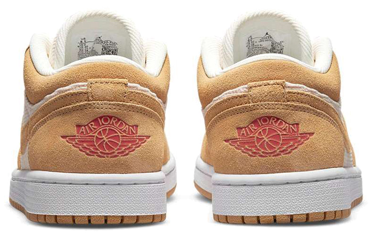 Женские кроссовки Jordan Air Jordan 1 low se "corduroy" (калевые) — фото 5