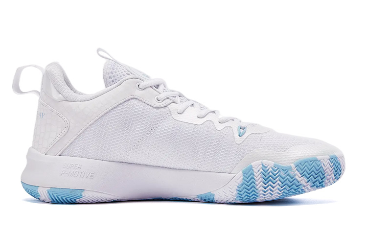 PEAK Cushioning Breathable Low top Basketball Shoes Men’s White Blue