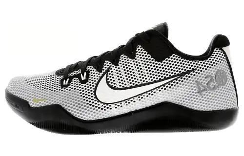 Nike Kobe 11 Quai 54 Kobe mesh non-slip lightweight low-top practical basketball shoes men's white