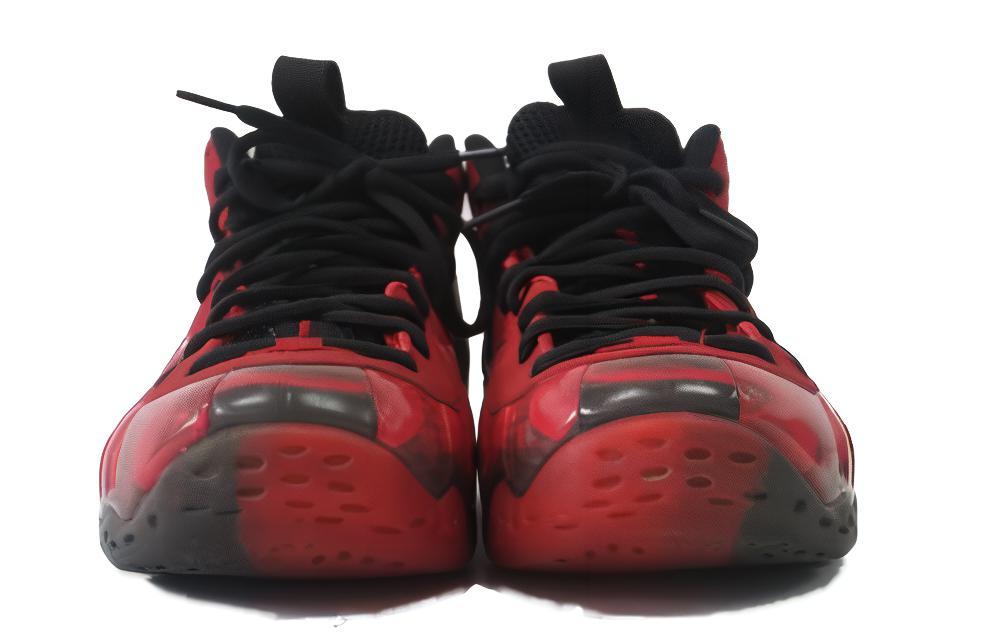 Мужские кроссовки Nike Foamposite One Doernbecher (черно-красные) — фото 3