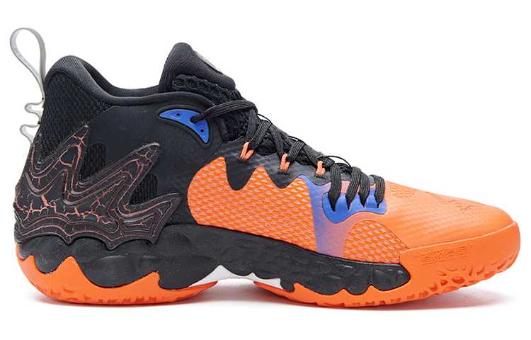 361° LAVA Abrasion Resistant Mid top Performance Basketball Shoes Men’s Black Yellow