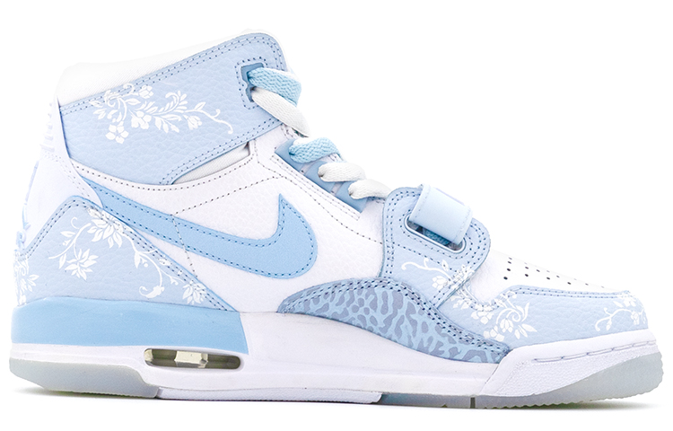 Jordan Legacy 312 High top Vintage Basketball Shoes Women’s Carolina Blue