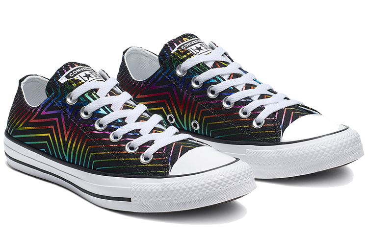 Женские кеды Converse Chuck Taylor All Star Exploding Star Low Top (черные) — Чёрный — фото 3
