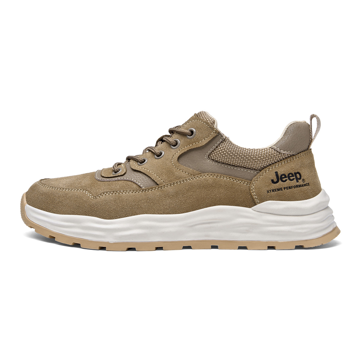 Jeep Top Grain Cow Leather Low top Hiking Shoes Men’s