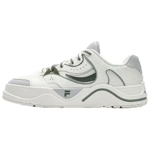 FILA FUSION 50 50 Impact Resistance And Abrasion Resistant Low top Skateboard Shoes Men's Gray White