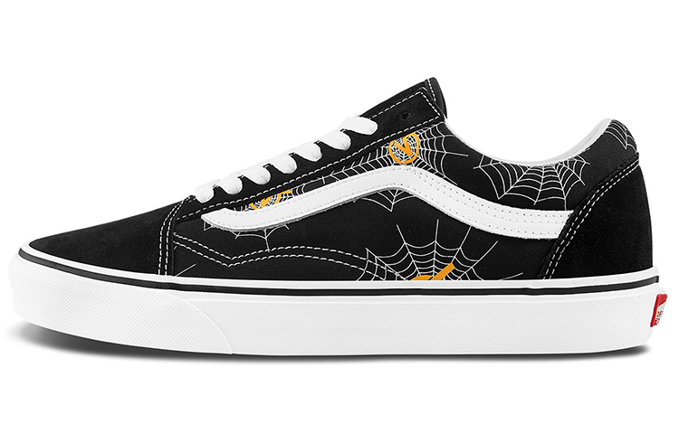 Кеды Vans Old Skool (черно-бело-желтые) — фото 1
