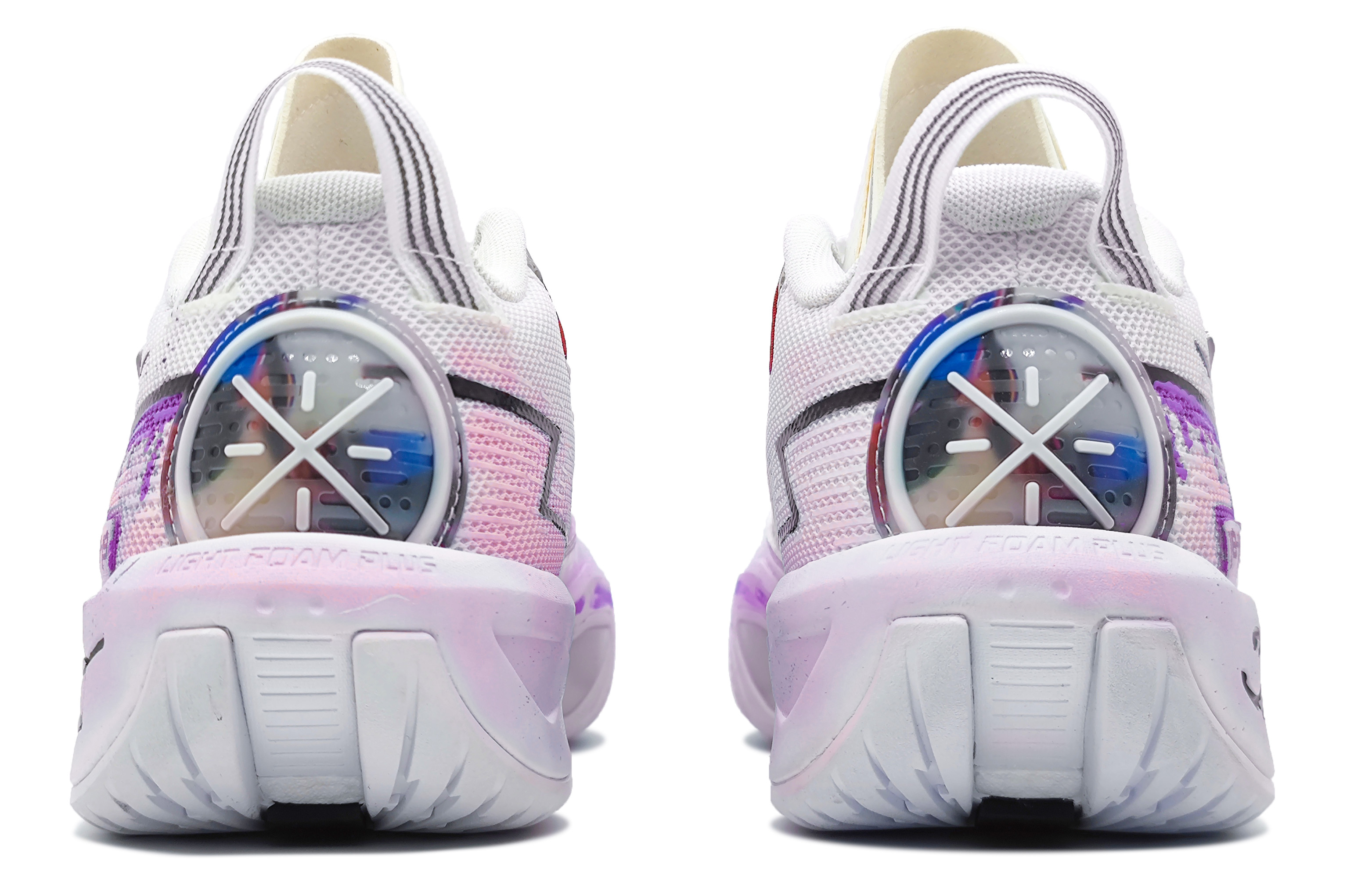 Li Ning Fission 9 Cushioning Slip Resistant Low top Basketball Shoes Men’s Purple White
