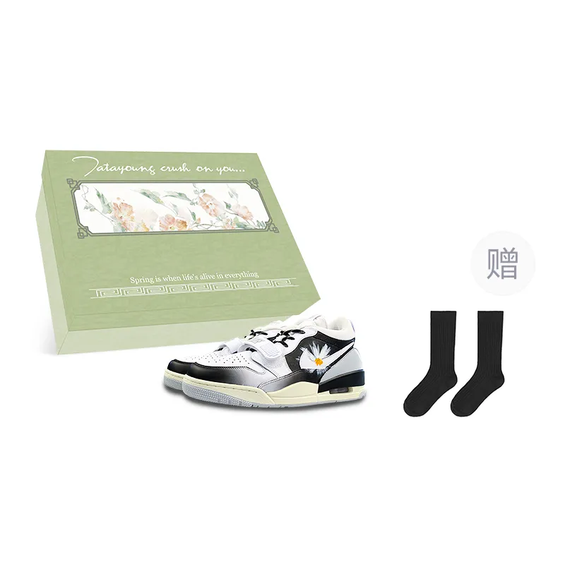 Jordan Legacy 312 Low top Vintage Basketball Shoes Men's White Black