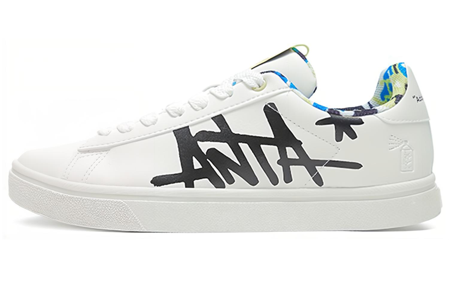 Anta Life Collection Textile, Synthetic Leather Comfortable Slip Resistant Abrasion Resistant Low top Skateboard Shoes