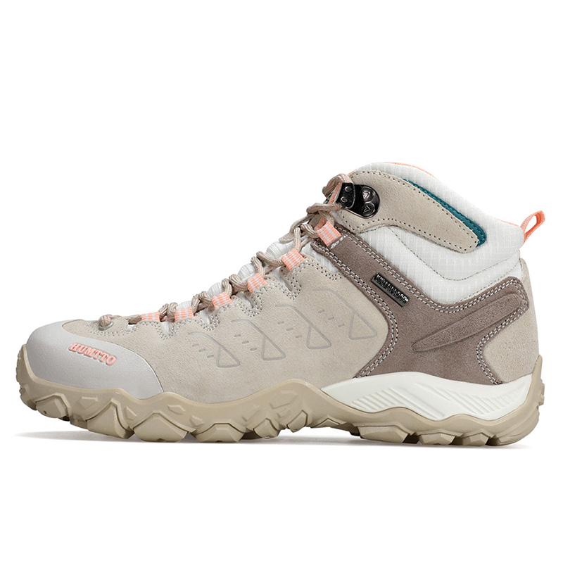 HUMTTO Cushioning Slip Resistant Support Rebound High top Mountaineering Shoes Women’s Beige