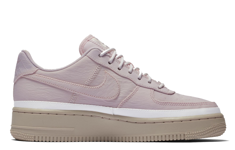 Женские кроссовки Nike Air Force 1 07 (серо-розовый) — Серыйрозовый — фото 2