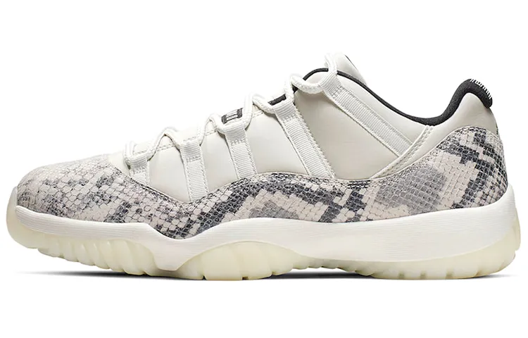 Air Jordan 11 Retro Low 'Light Bone Snakeskin'