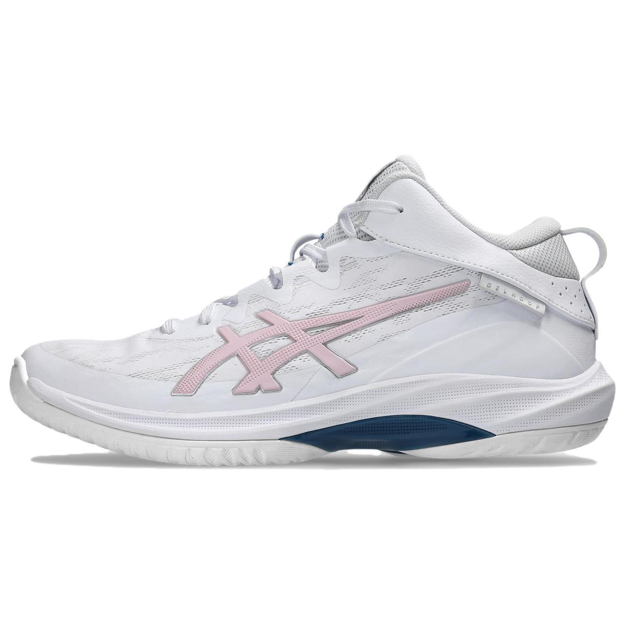 ASICS GELHOOP V17 Cushioning Abrasion Resistant Breathable Low top Basketball Shoes Unisex White Pink
