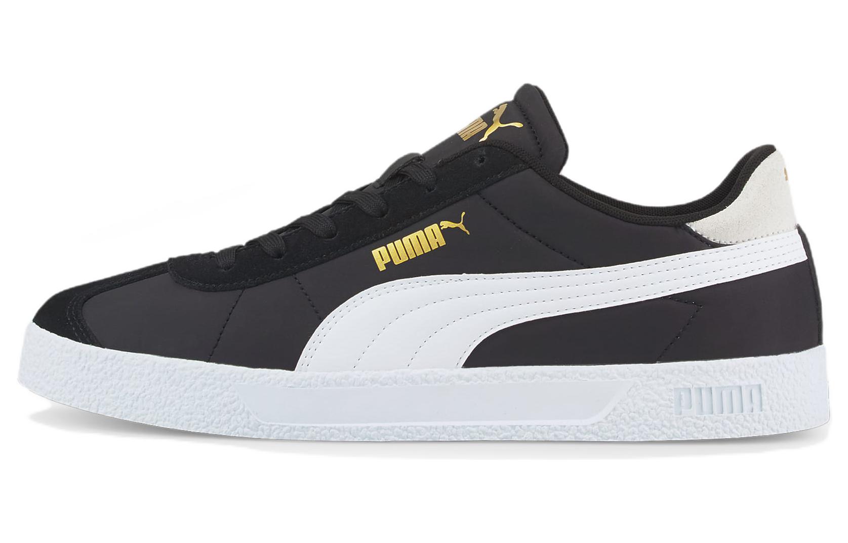 PUMA Club Nylon Casual Skateboarding Shoes Unisex Black White