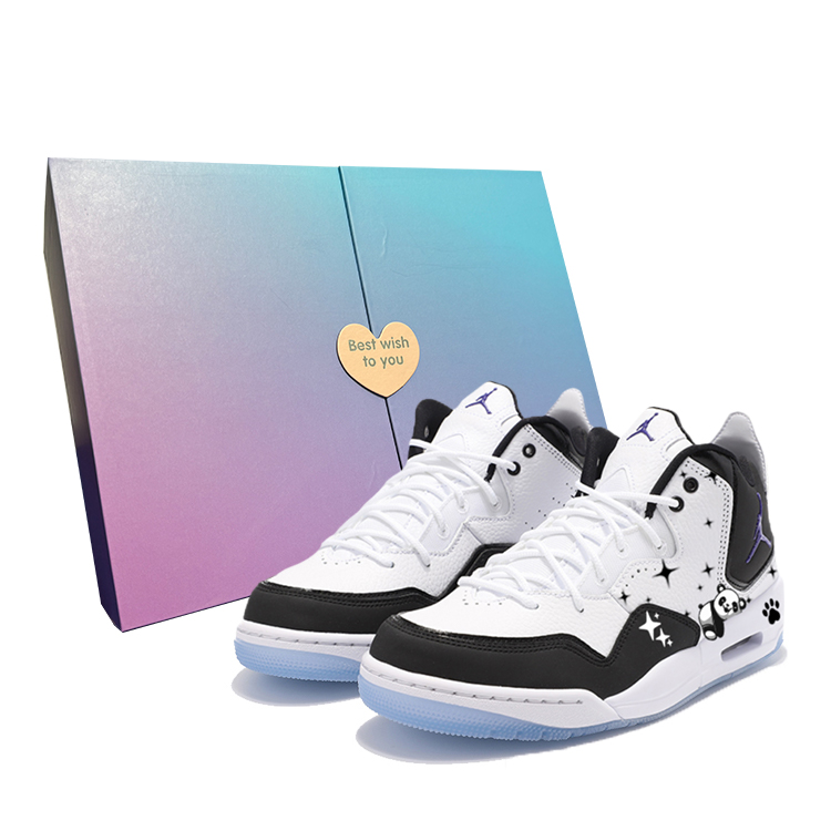 Jordan Courtside 23 Vintage Basketball Shoes Men's Mid Top Black/White