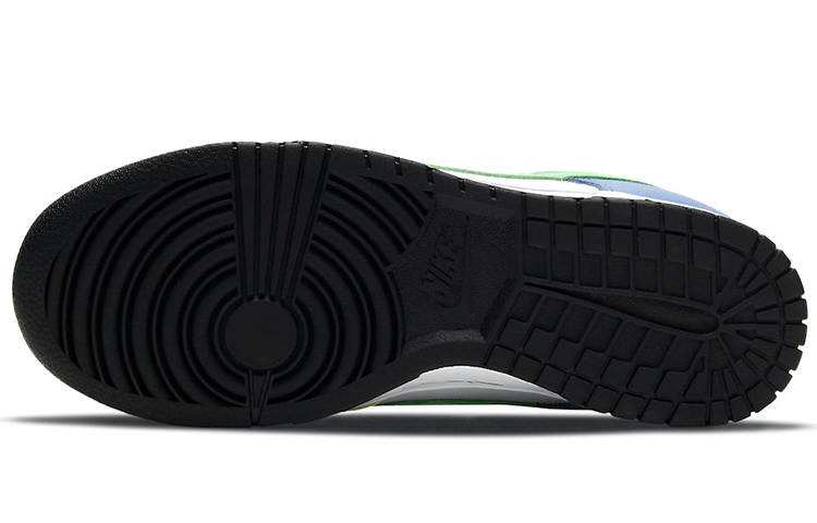 Женские кроссовки Nike Dunk "Green Strike" (желто-зелено-синие) — Жёлтый / зелёный / синий — фото 6