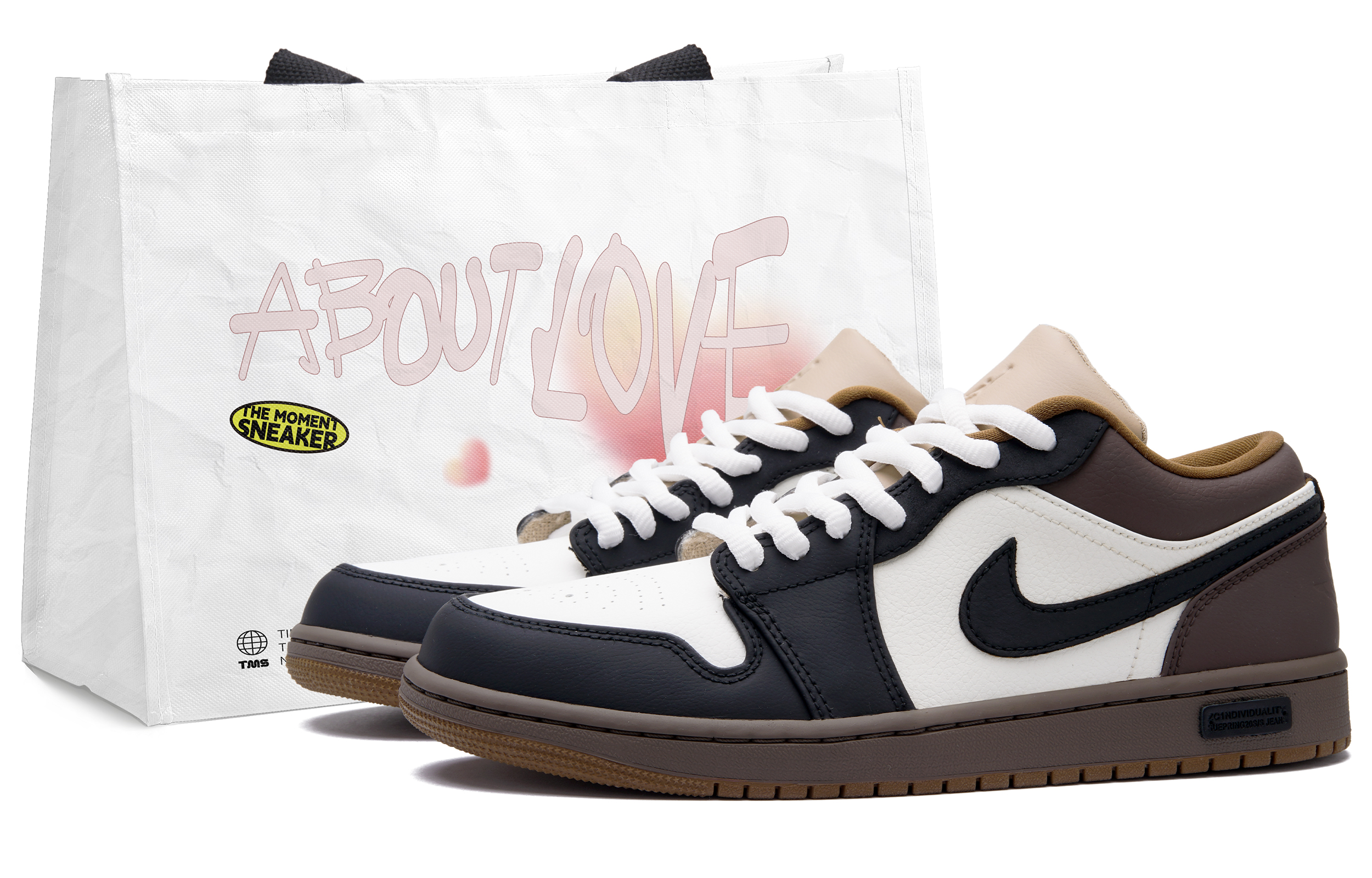 Jordan Air Jordan 1 Dark Chocolate Slip Resistant Abrasion Resistant Low top Vintage Basketball Shoes Men’s Dark Brown