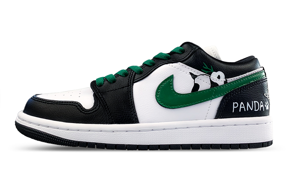 Jordan Air Jordan 1 Slip Resistant Abrasion Resistant Low top Vintage Basketball Shoes Women’s White
