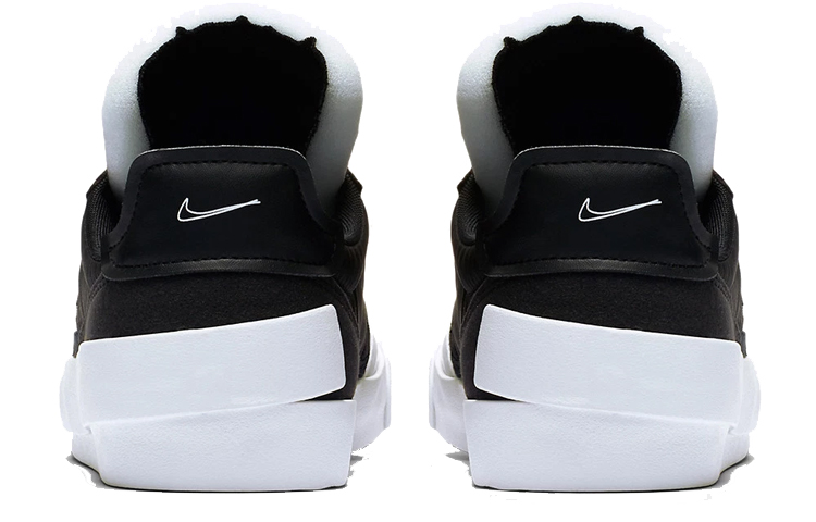 Мужские кеды Nike Drop-Type LX "Black And White" (черно-белый) — Чёрныйбелый — фото 4