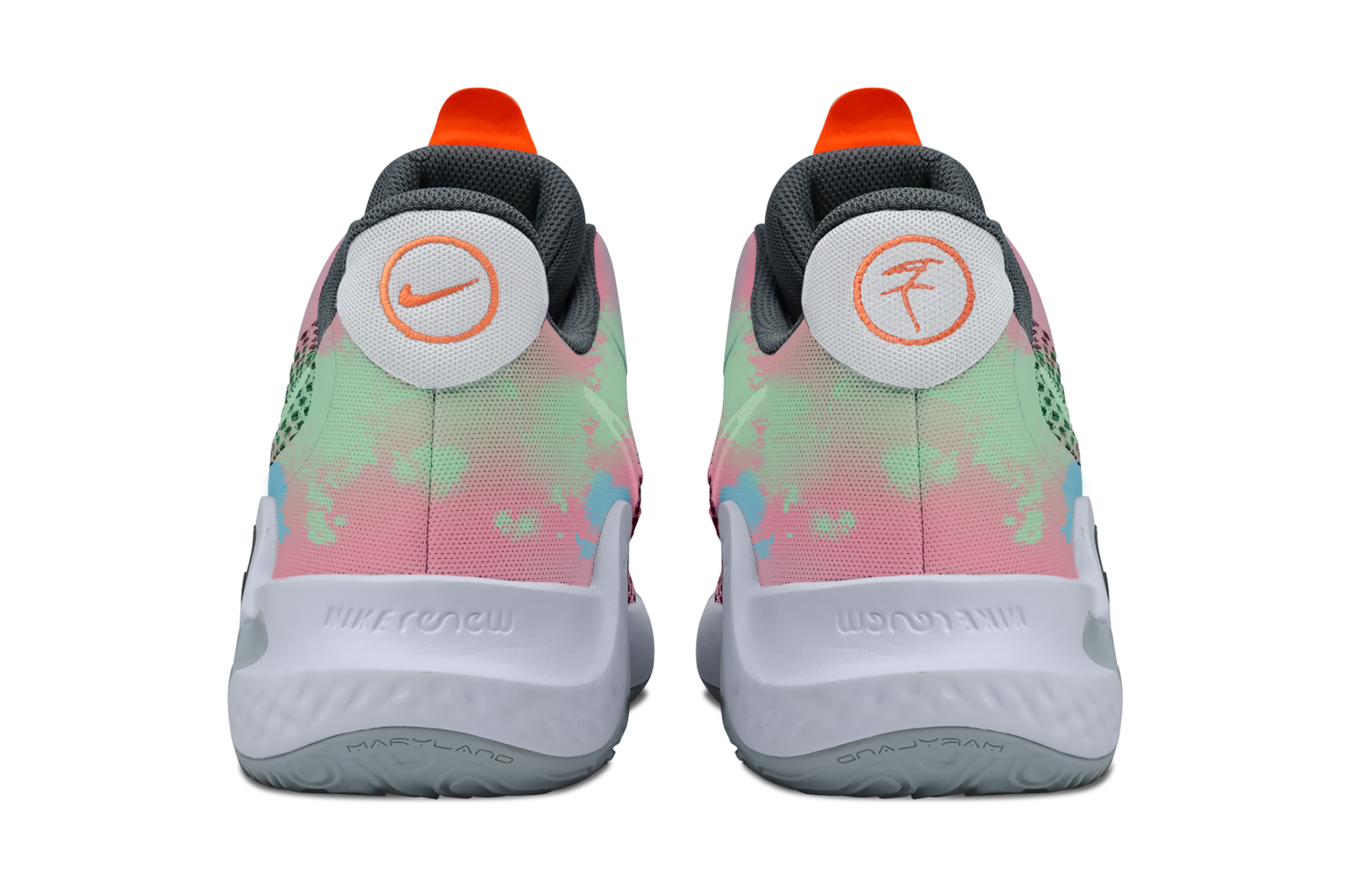 Nike KD Trey 5 IX Cushioning, Wear Resistant Mid top Basketball Shoes Unisex Pink Green