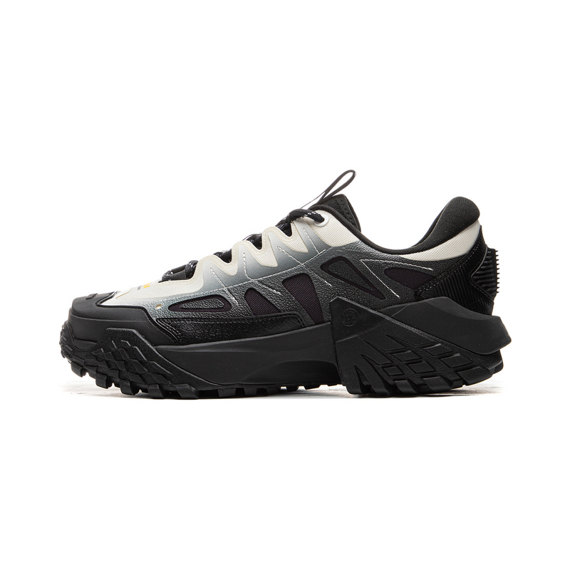 Li Ning Slip Resistant Abrasion Resistant Slip Resistant Abrasion Resistant Low top Hiking Shoes Men’s Black White