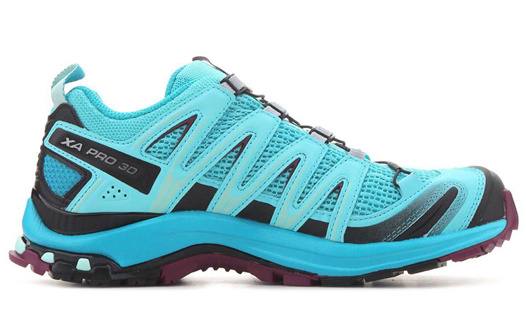 SALOMON XA Pro 3D V9 Fabric Abrasion Resistant Breathable Low top Mountaineering Hiking Shoes Women’s Blue