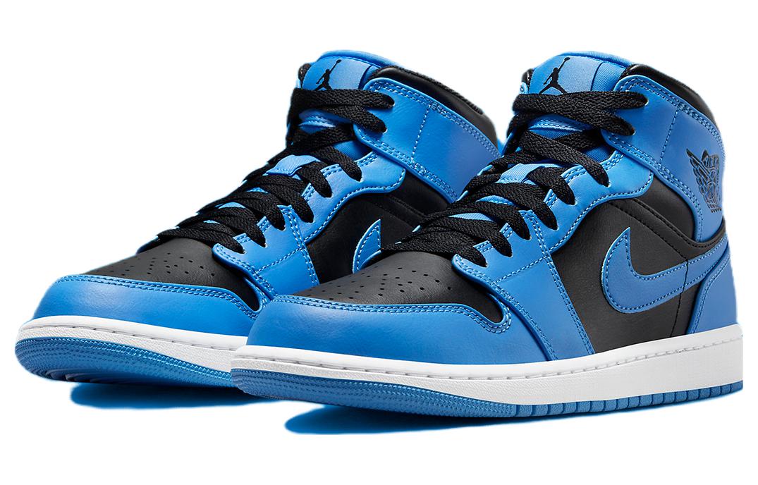 Jordan 1 Mid University Blue Black