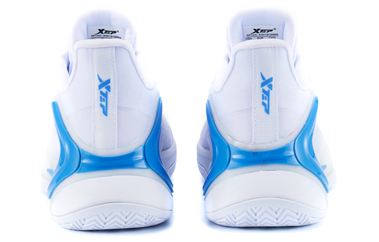 XTEP Slip Resistant Abrasion Resistant Breathable Cushioning Low top Performance Basketball Shoes Men’s New White