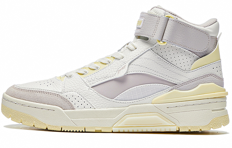 Li Ning Synthetic Leather Cushioning, Slip Resistant, Abrasion Resistant, Coverage, Lightweight High top