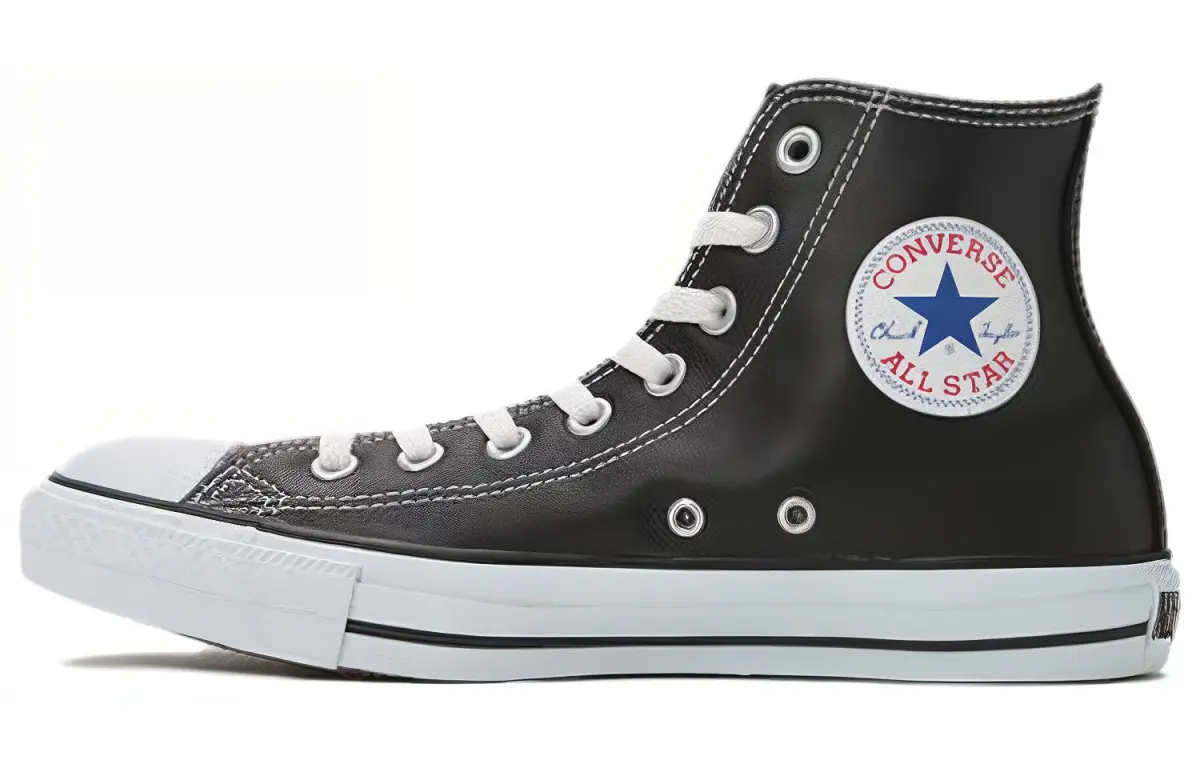Converse All Star Leather High Top 'Black White'