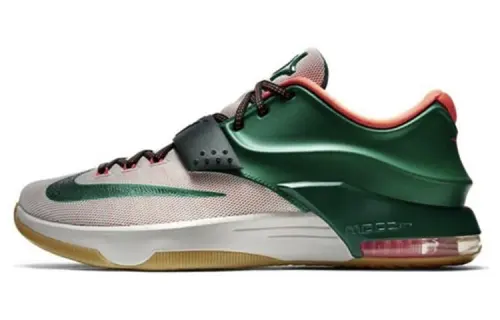 Nike KD 7 Easy Money Comfortable Round Toe Shock Absorbing Anti-Slip Wear-Resistant Lightweight Low-top Basketball Shoes Men's Green