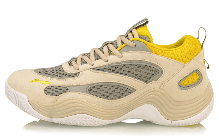 Li Ning XinSheng Synthetic Leather, Textile Casual Breathable And Lightweight Low top Vintage Basketball Shoes Men’s