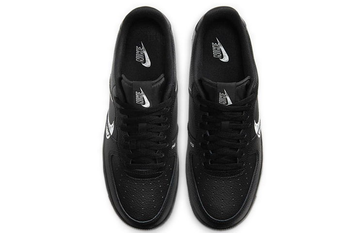 Мужские кеды Nike Air Force 1 "Sketch Pack" (черно-белые) — Чёрныйбелый — фото 4
