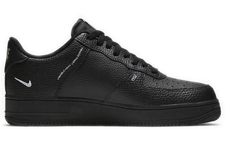 Мужские кеды Nike Air Force 1 "Sketch Pack" (черно-белые) — Чёрныйбелый — фото 2