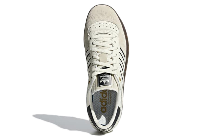 Мужские кеды adidas Oyster Handball Top (бежево-черные) — фото 5