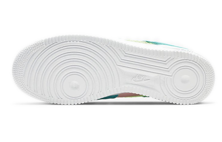 Мужские кроссовки Nike Air Force 1 07 LV8 (зелено-розовые) — Розовыйзелёный — фото 6