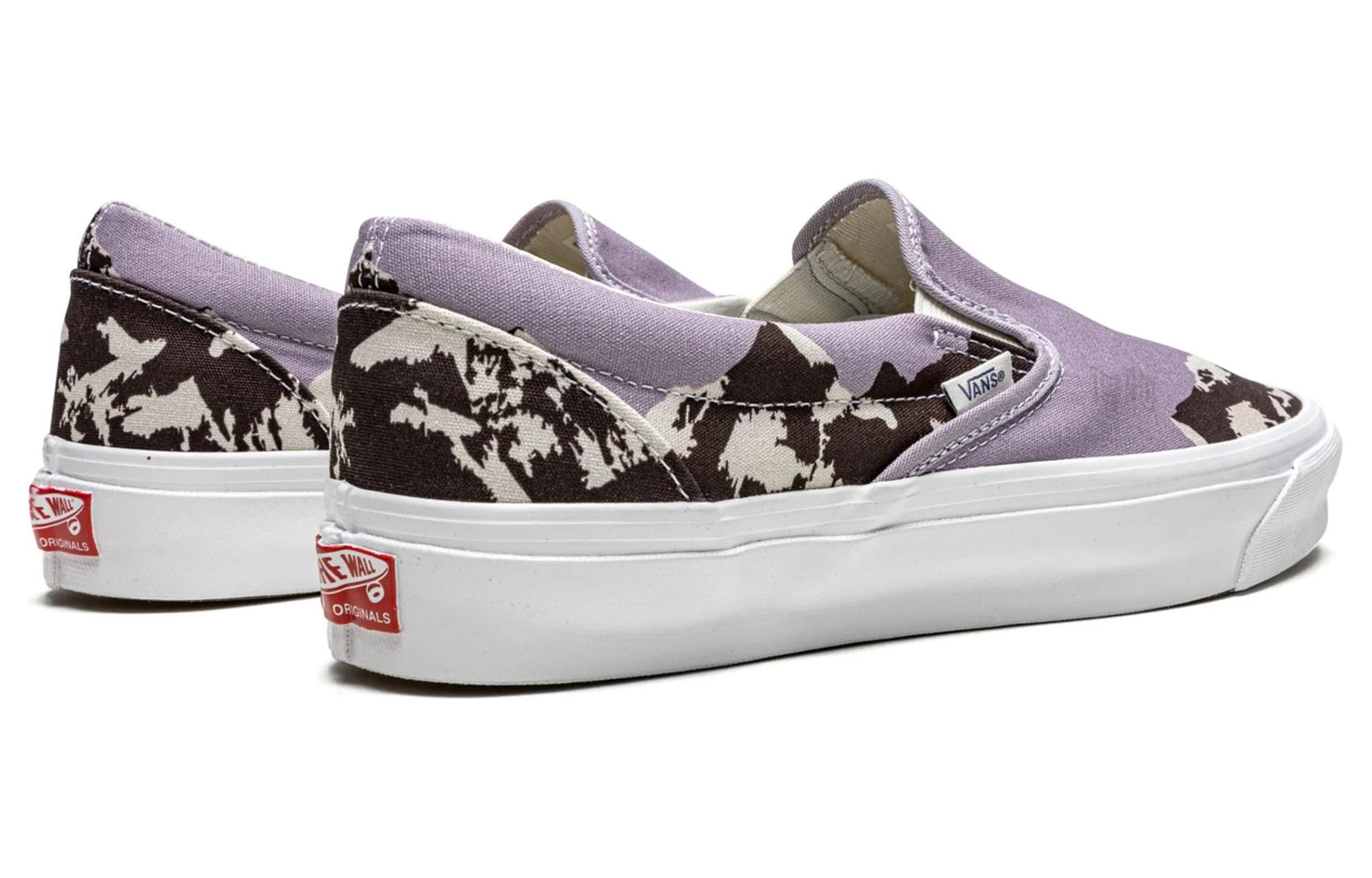 Кеды Vans × KITH slip-on (фиолетово-черно-белые) — фото 4