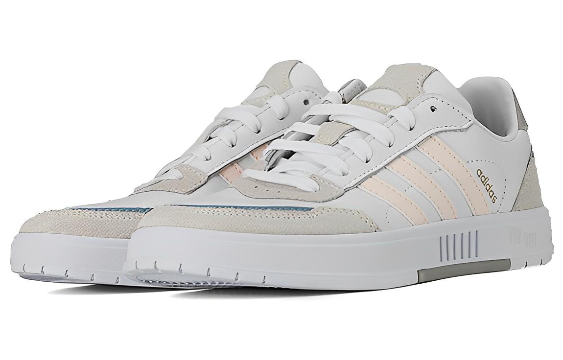 Женские кеды adidas neo Courtmaster (бело-розово-синие) — Белый / розовый / синий — фото 3