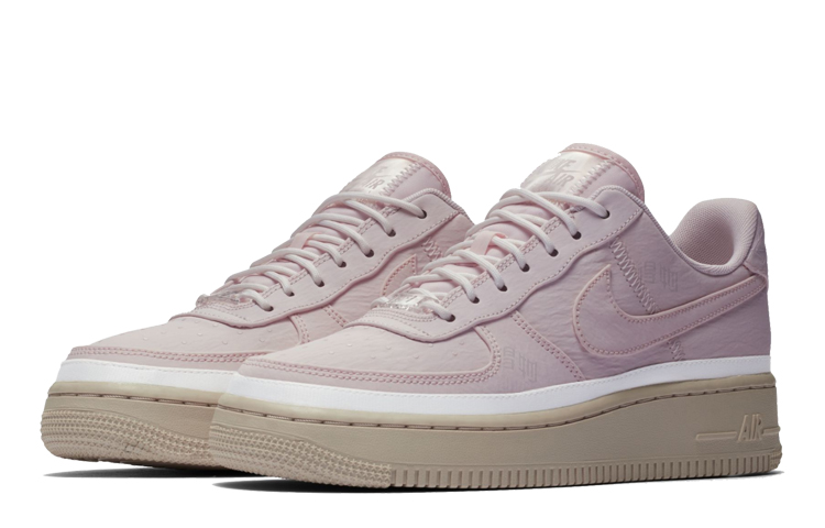 Женские кроссовки Nike Air Force 1 07 (серо-розовый) — Серыйрозовый — фото 3