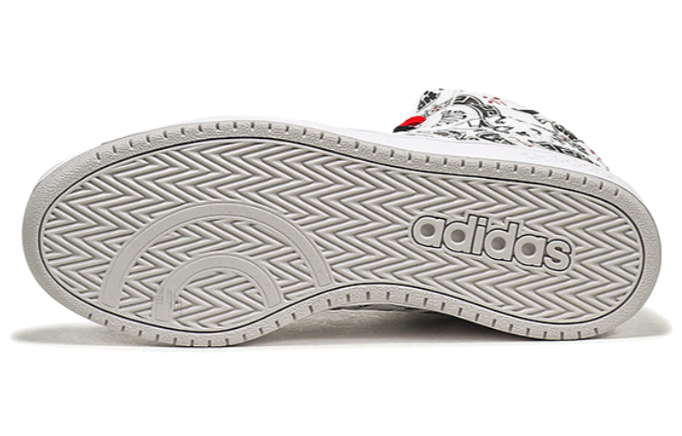 Кеды adidas neo Hoops 2.0 Mid (черно-белые) — фото 5