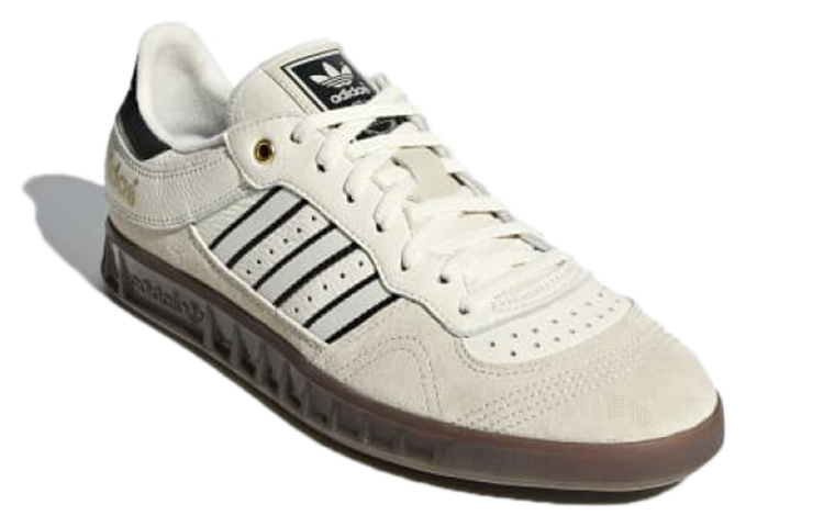 Мужские кеды adidas Oyster Handball Top (бежево-черные) — фото 3