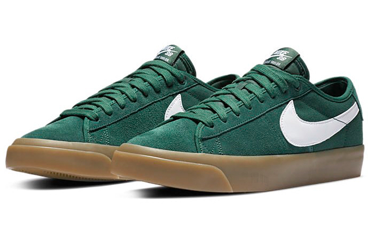 Кеды Nike Blazer Pro GT (бело-зеленые) — фото 3