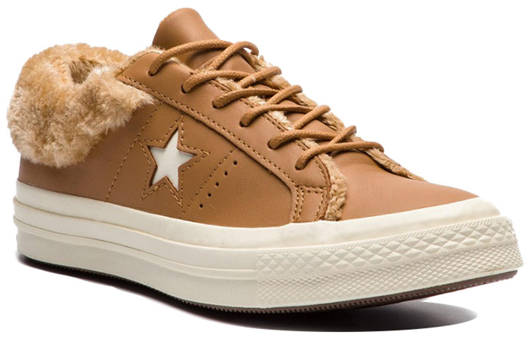 Женские кеды Converse One Star (коричневый) — фото 3