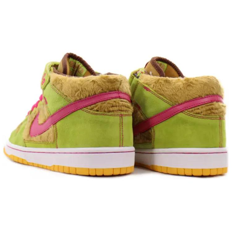 Мужские кеды Nike Dunk SB Mama Bear (зелено-розовые) — Зелёныйрозовый — фото 3