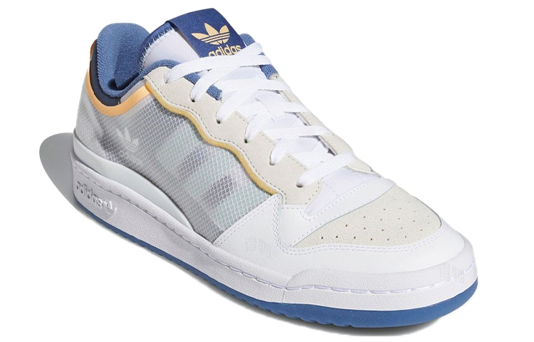 Кеды adidas originals FORUM Low TT (бело-синий) — Белый / синий — фото 3